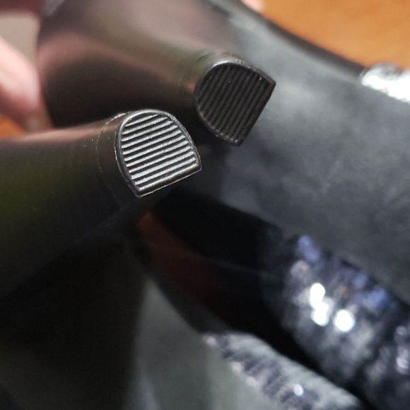 Soley Black by BKE Buckle Peep toe heels - Picture 6 of 7